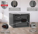 Diamond Series: 11.5" Tall Home & Office Safe with Electronic Lock & Triple Seal Protection [.75 cu. ft.] | SA-CSB1 - Canadian Shield Safe Company
