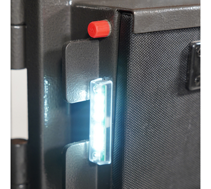 Biometric lock and triple seal protection office safe with led light