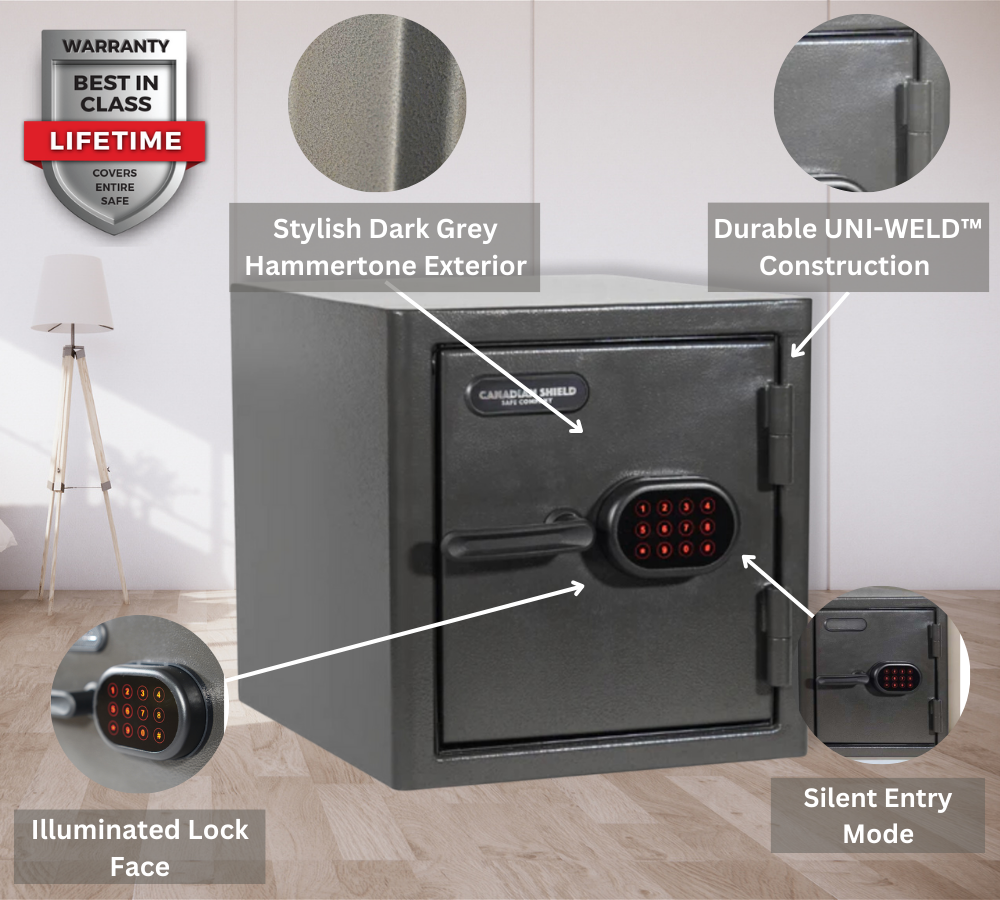 Diamond Series 15" home and office safe with electronic lock - Canadian Shield Safe Company