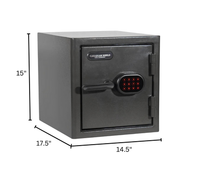 15" tall document storage safe with electronic lock