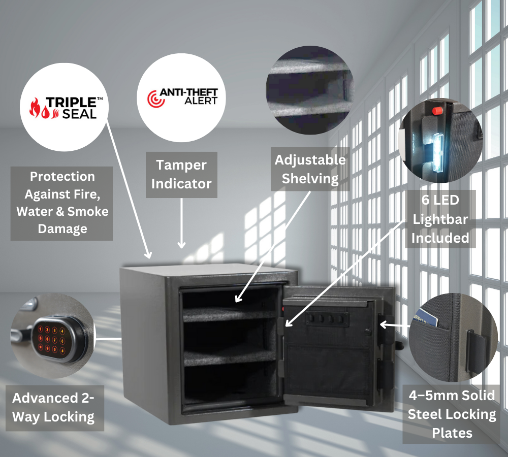 15" tall Diamond Series home safe with triple seal protection - Canadian Shield Safe Company