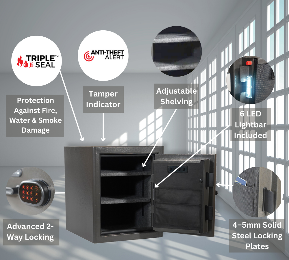 Diamond Series: 20.5" Tall Home & Office Safe With Electronic Lock & Triple Seal Protection [2.25 cu. ft.] | SA-CSU3 - Canadian Shield Safe Company