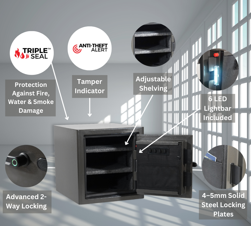 15" tall Diamond Series safe with triple seal protection - Canadian Shield Safe Company