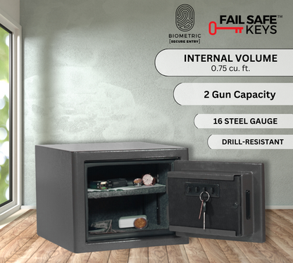 Office safe with biometric lock and lifetime warranty - Canadian Shield Safe Company