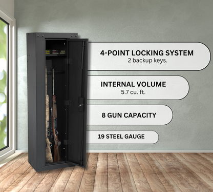 4 point lock gun cabinet.