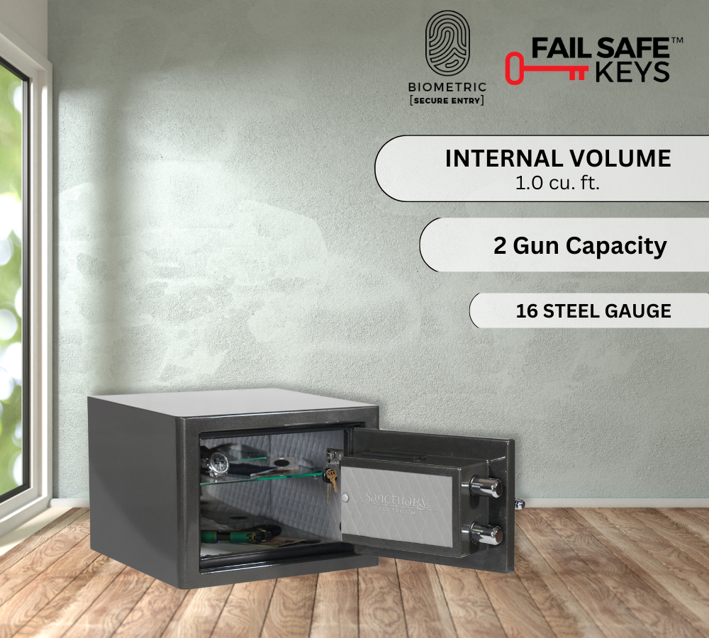 Fireproof and waterproof Platinum Series document storage safe