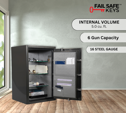 Office safe with lifetime warranty and heavy-duty construction