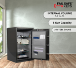 Platinum Series 32.75" Tall Home & Office Safe With Biometric Lock & Triple Seal Protection With 6 Gun Capacity (5.0 cu. ft.)