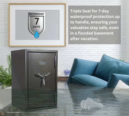 Fireproof and waterproof Platinum Series home safe