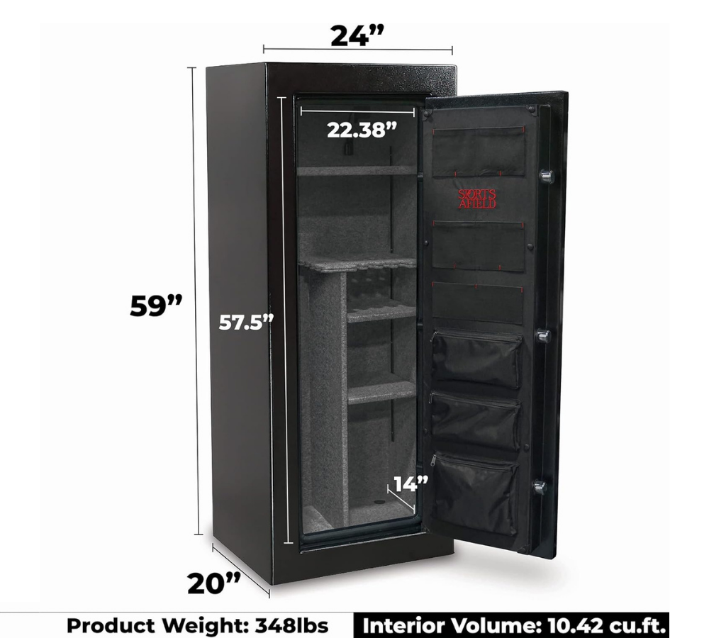 59" Preserve Series safe for 24 long guns and 4 handguns