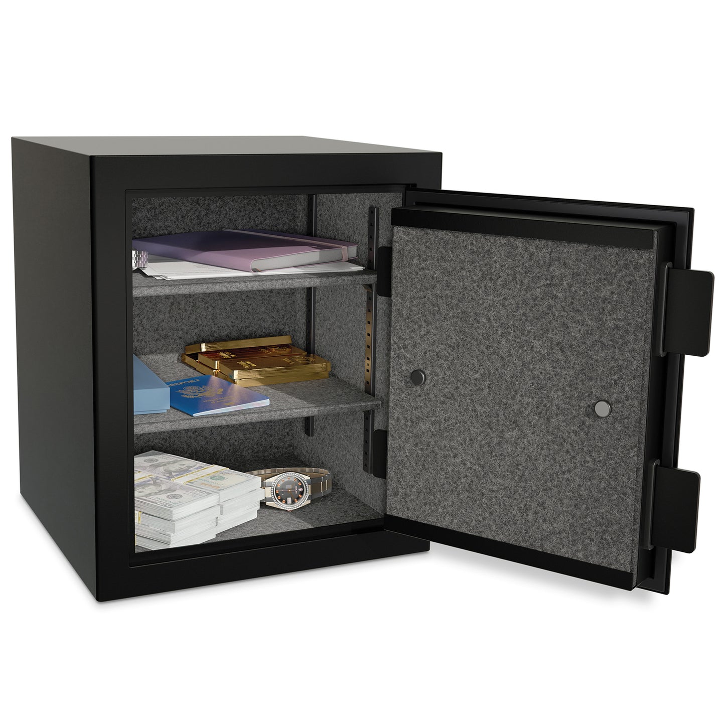 ONYX Series 15.75" Tall Fireproof Home & Office Safe with Electronic Lock, 1.01 cu. ft. Storage for Valuables