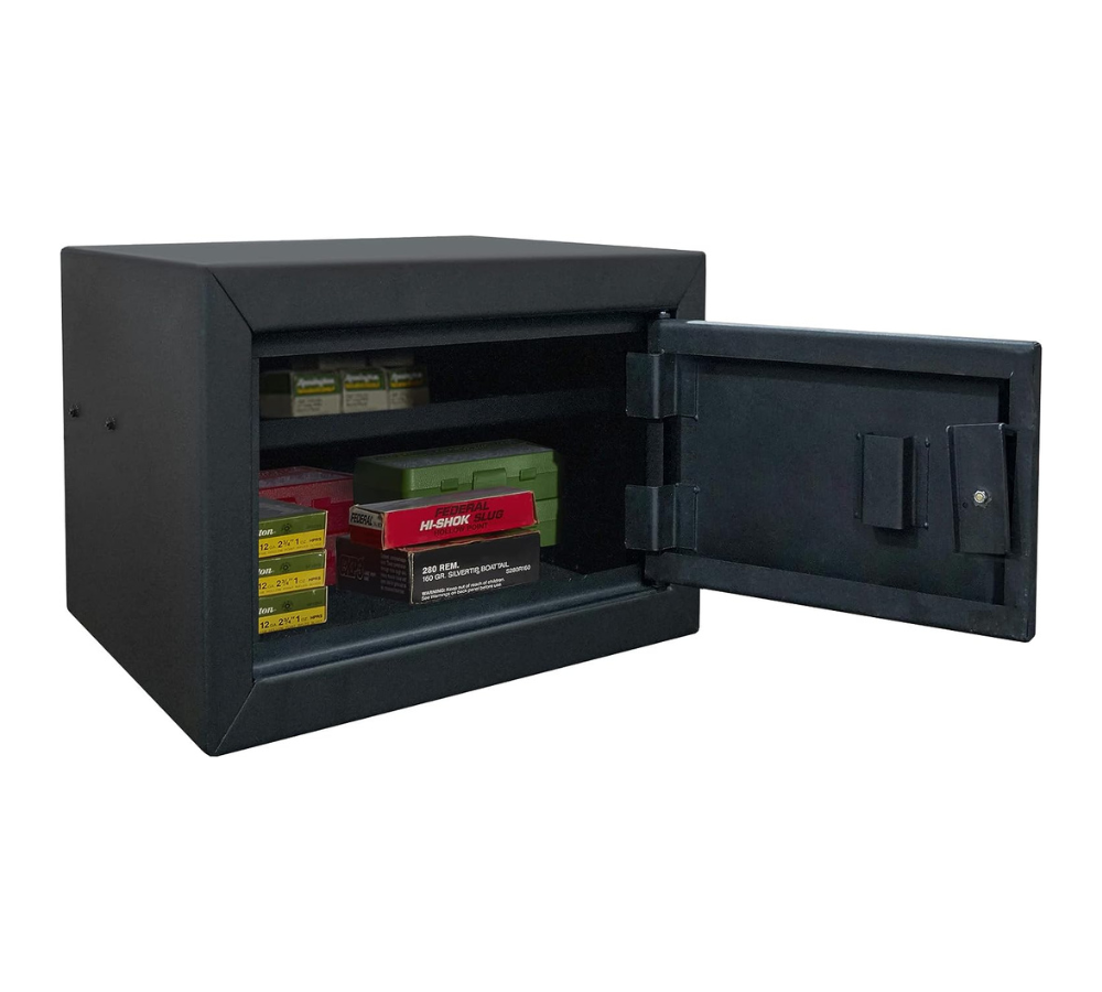 Steel Cabinet Series 14" Tall Ammo Security Cabinet With 2-Point Locking System (3 Years of Warranty) | SA-ACS-BD - Canadian Shield Safe Company