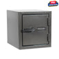 Front view of the Sports Afield Diamond Series 15” Tall Home & Office Safe with a sleek design and biometric lock.