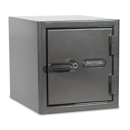 Front view of the Sports Afield Diamond Series 15” Tall Home & Office Safe with a sleek design and biometric lock.