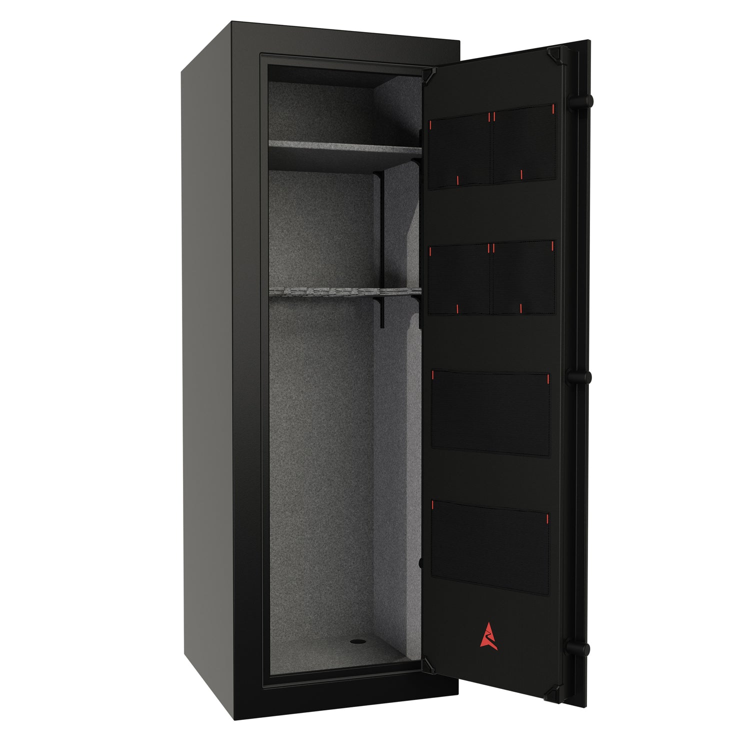 Premium Domain Series Gun Safe for rifles, handguns, and valuables, offering advanced security features and fire resistance.