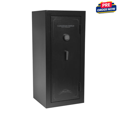 Granite Series 55" Tall Gun Safe With Electronic Lock & Fire Rated Protection (24 Gun Capacity) | SA5525INS-BD - Canadian Shield Safe Company