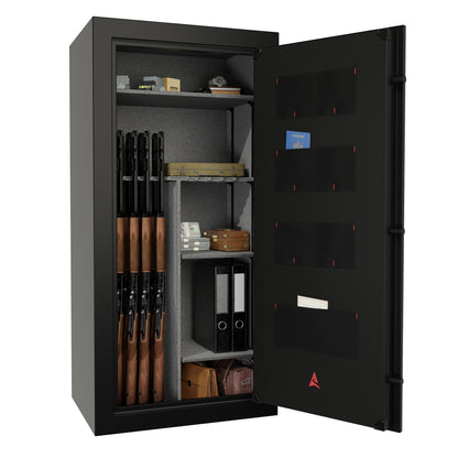 Premium Domain Series Gun Safe with 11.09 cu. ft. internal volume and heavy-duty locking system for maximum firearms protection