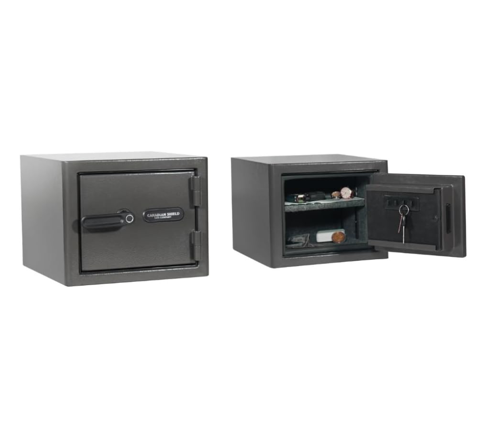 Diamond Series 11.5" Tall Home & Office Safe With Biometric Lock & Triple Seal Protection [.75 CU. FT.] | SA-CSDB1 - Canadian Shield Safe Company