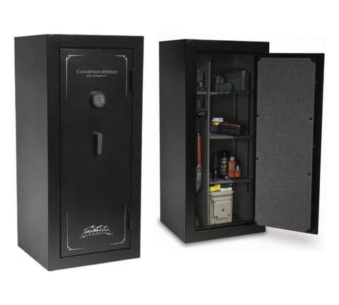 Granite Series 55" Tall Gun Safe With Electronic Lock & Fire Rated Protection (24 Gun Capacity) | SA5525INS-BD - Canadian Shield Safe Company