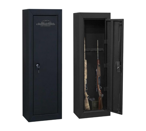 Steel Cabinet Series 53" Tall 10 Gun Cabinet with 4-Point Locking System (3 Years Warranty) | SA-GC10-BD - Canadian Shield Safe Company