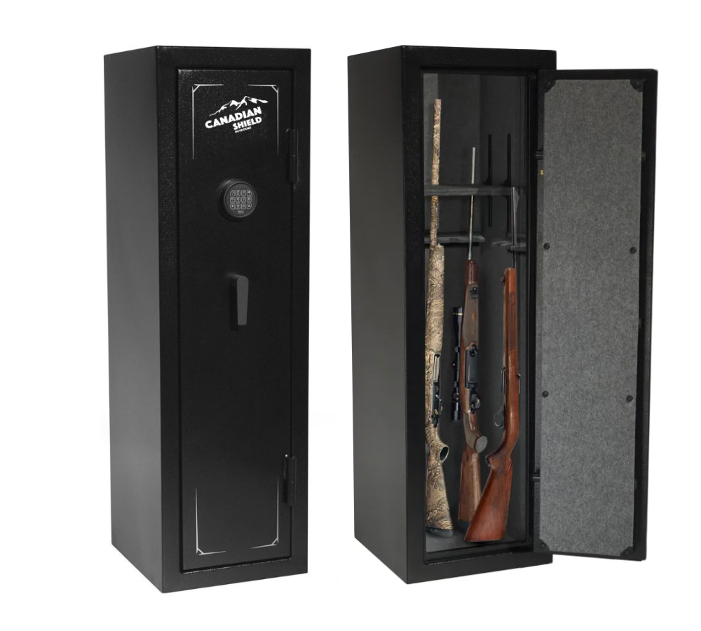 Granite Series 55" Tall Gun Safe with Electronic Lock & Fire Rated Protection (12 Gun Capacity) | SA5516INS-BD - Canadian Shield Safe Company