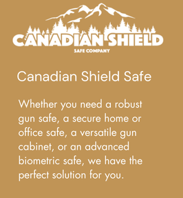 Canadian Shield Safe Company Logo in the footer