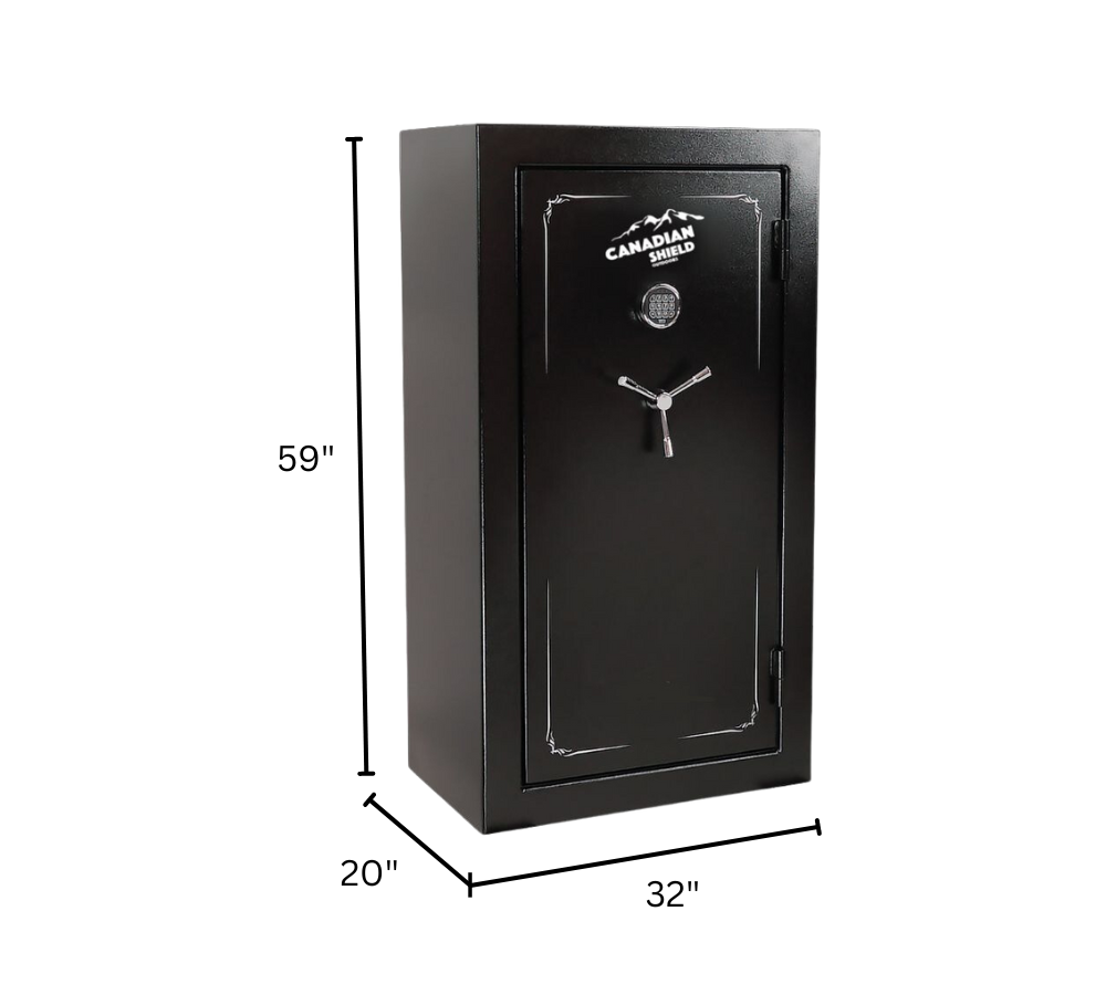 Laurentien Series 59" Tall Gun Safe With Electronic Lock & Triple Seal Protection (32 Long Gun + 6 Handgun Capacity)