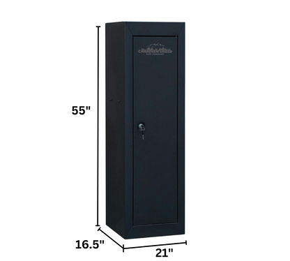 Steel Cabinet Series 55" Tall 18 Gun Cabinet With 4-Point Locking System (3 Years Warranty)