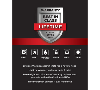 Electronic lock gun safe with capacity for 60 long guns
